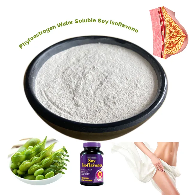 Pflanzlicher Pflanzenextrakt, Sojabohnenextrakt, Phytoöstrogen, 10 % wasserlösliche Soja-Isoflavone